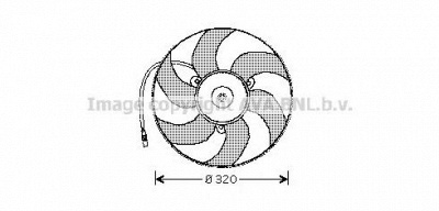 AVA QUALITY COOLING pe7513 -  Вентилятор, охлаждение двигателя